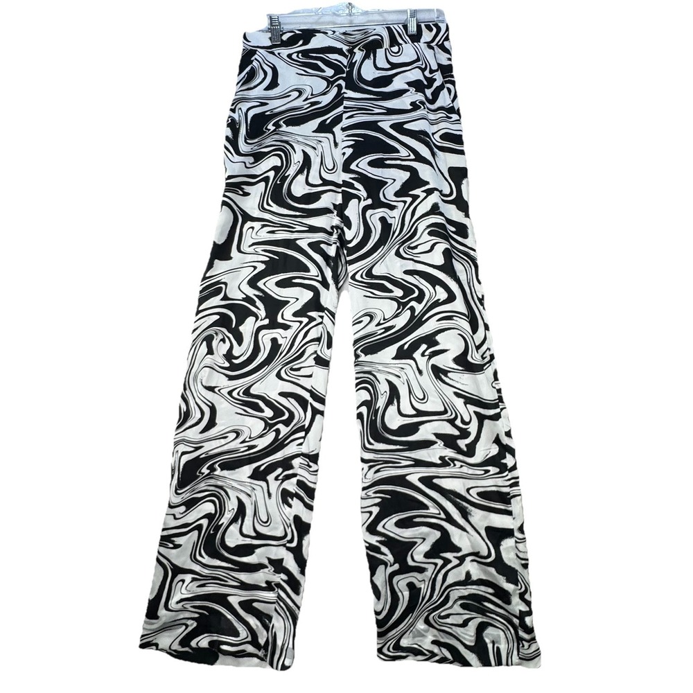 LTS LONG TALL SALLY High Waist Wide Leg Pants Size 6 Lightweight Art To Wear